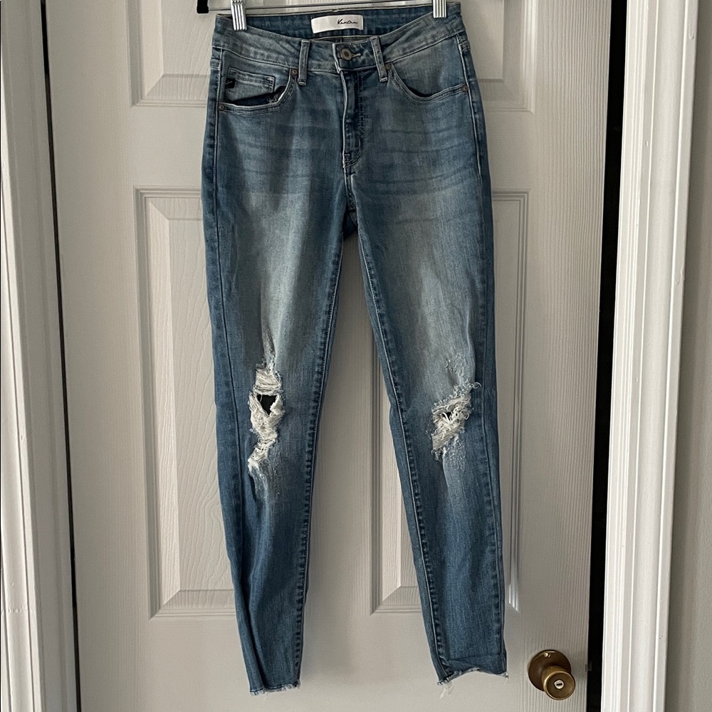 KanCan Light Blue Distressed Skinny Jeans